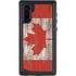 Canadian Flag Dark Wood Galaxy Note 10 Waterproof Case
